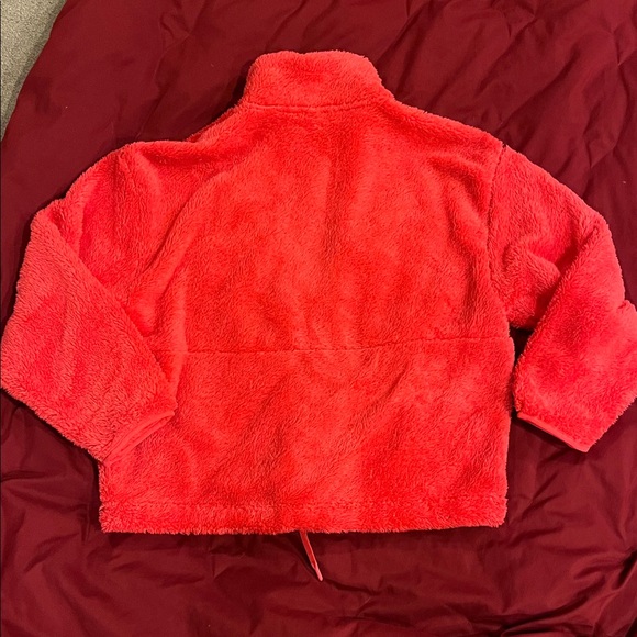 All in Motion Vibrant coral fluffy Fleece Jacket size small NWT - Picture 6 of 8